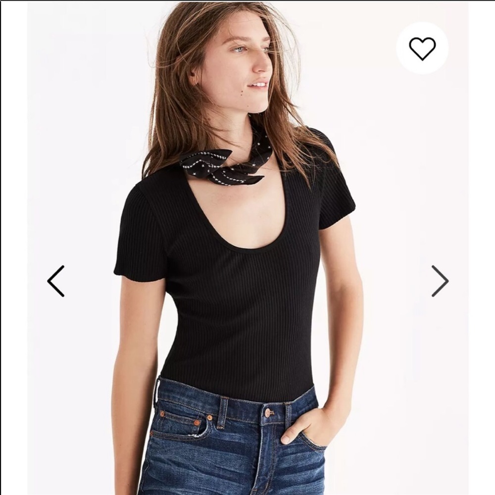 Madewell - scoop neck, ribbed body suit